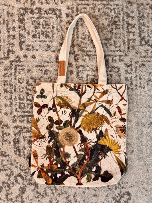 Canvas Small Floral Tote Bag
