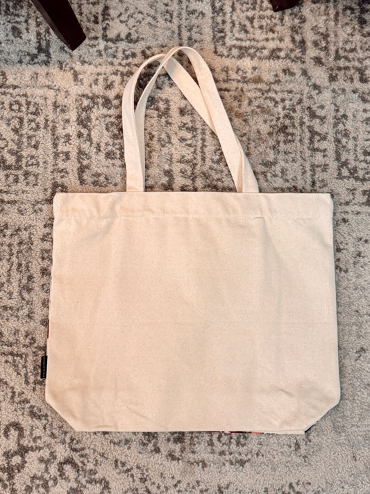 Canvas Large Floral Tote Bag