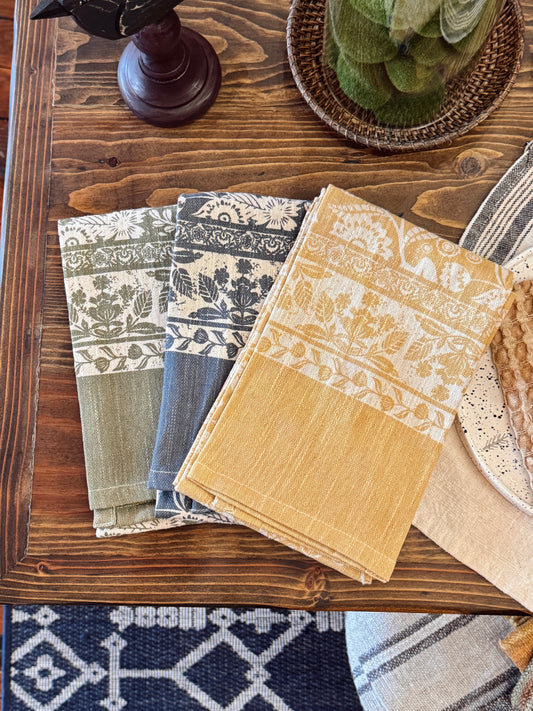 Dish Towel Floral Print