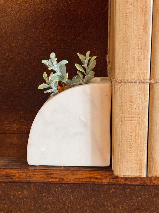 Marble Bookends