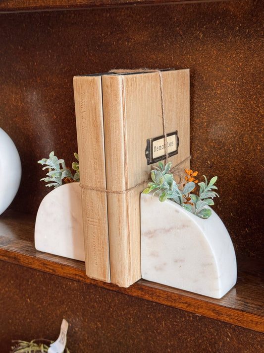 Marble Bookends