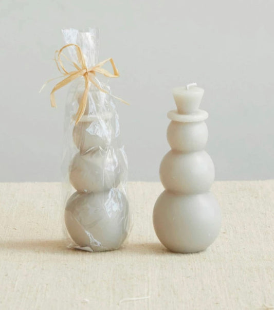 Snowman Candle
