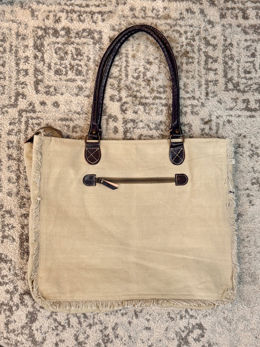 Canvas Life is a Journey Tote Bag