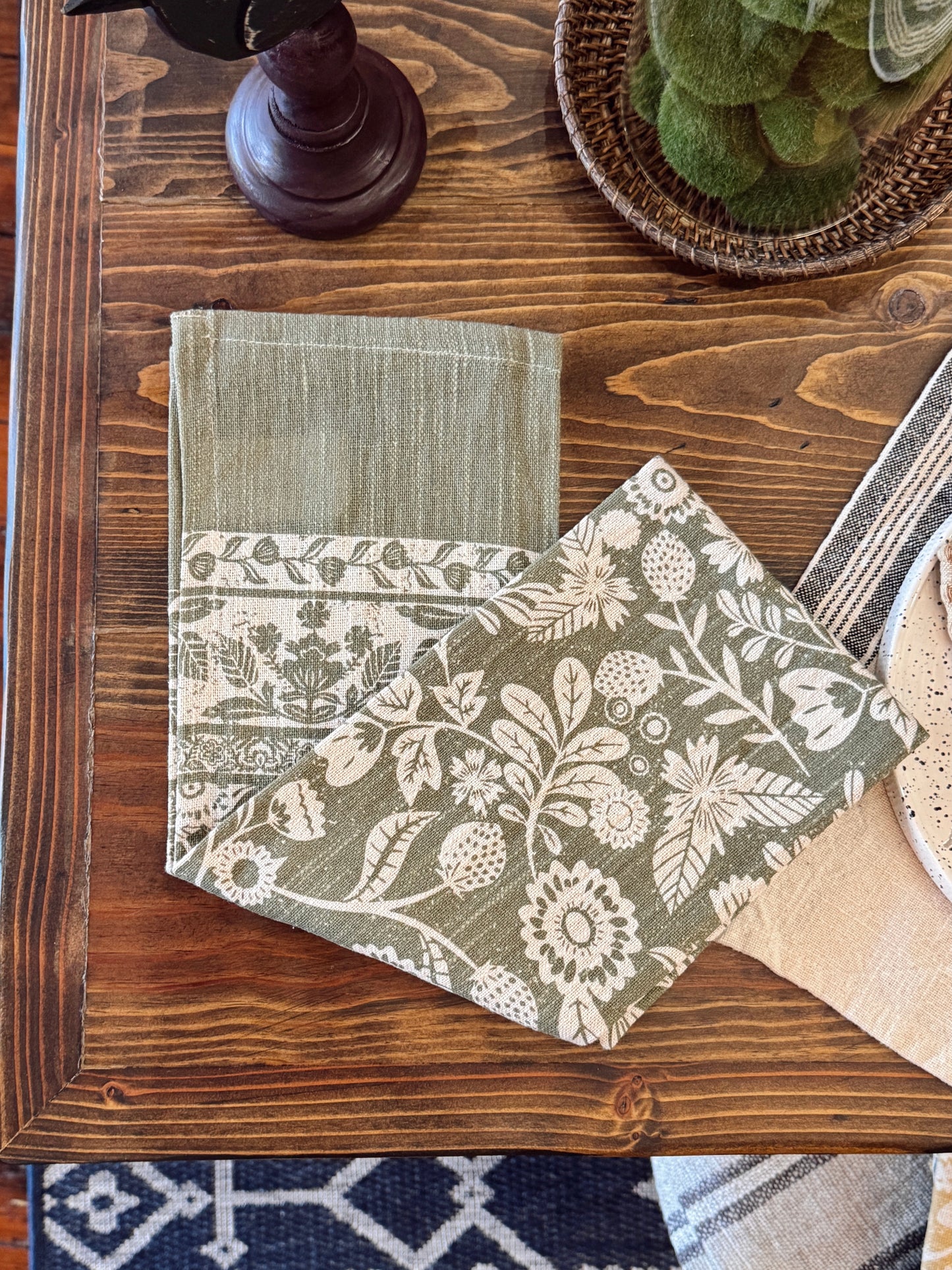 Dish Towel Floral Print