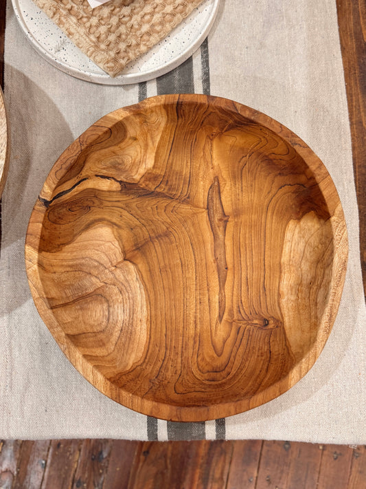 Wood Serving Bowl