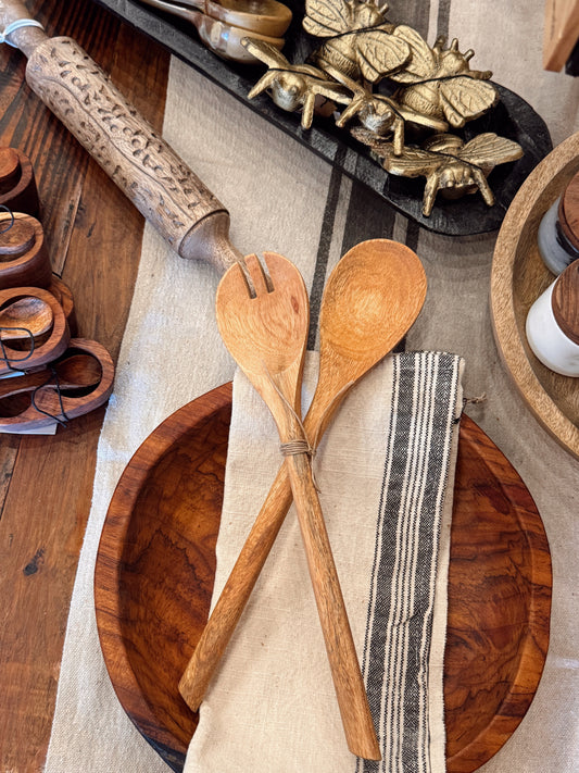 Wood Serving Bowl